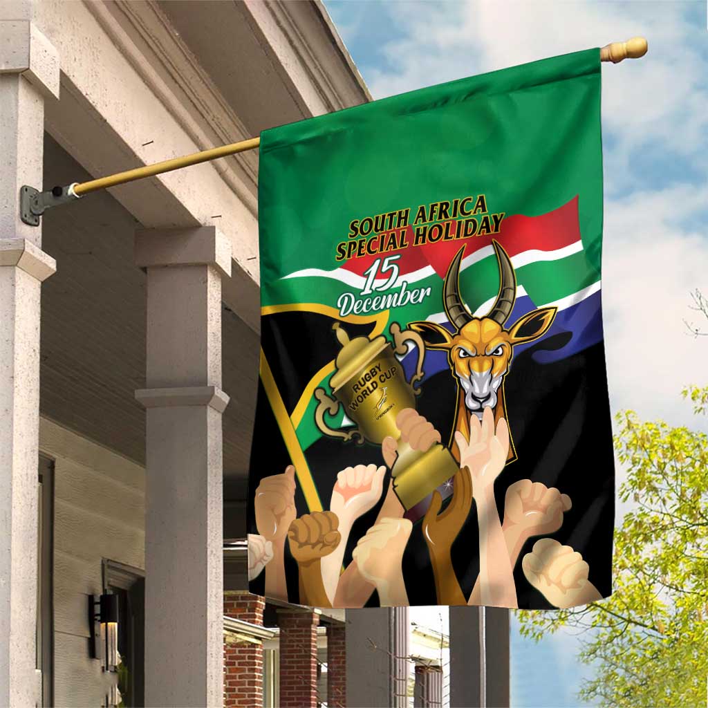 South Africa Special Holiday Garden Flag Springboks Champions Celebration Rugby Is My Soul LT14