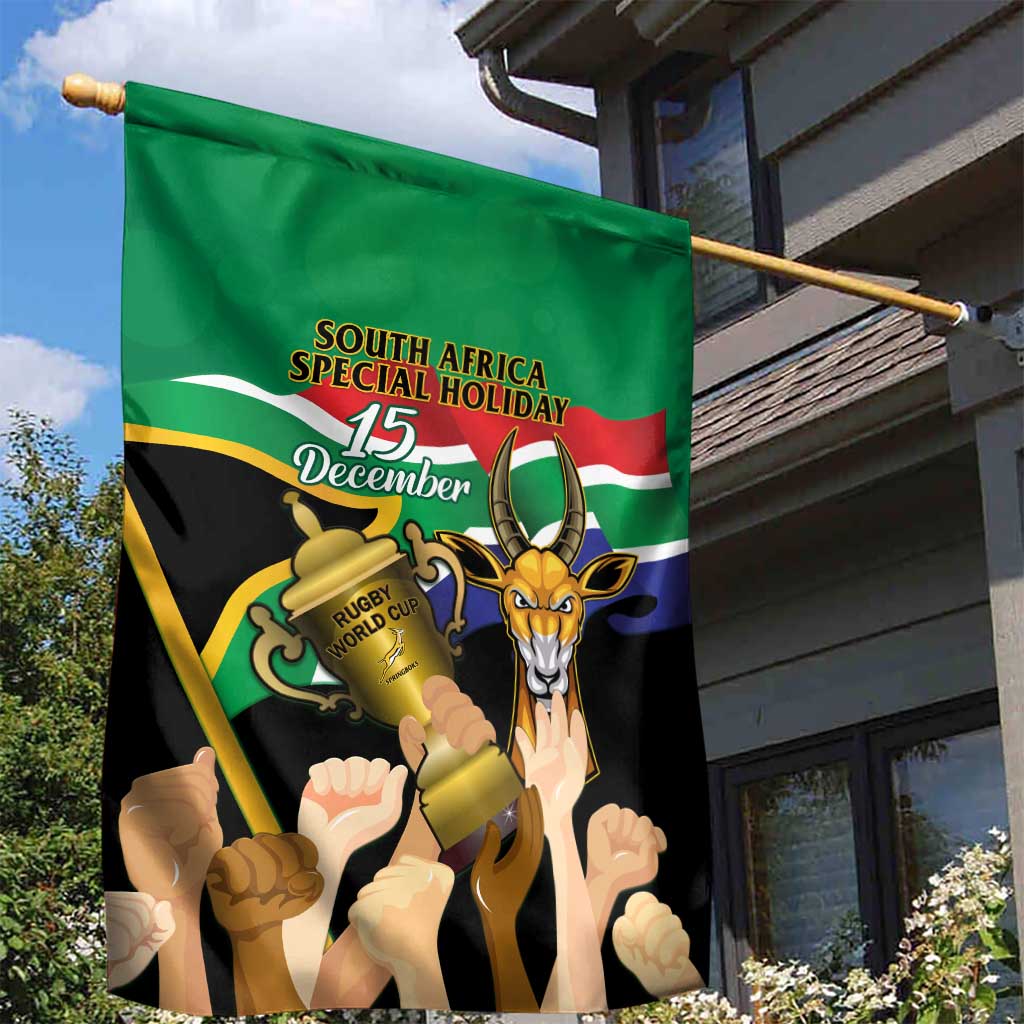 South Africa Special Holiday Garden Flag Springboks Champions Celebration Rugby Is My Soul LT14