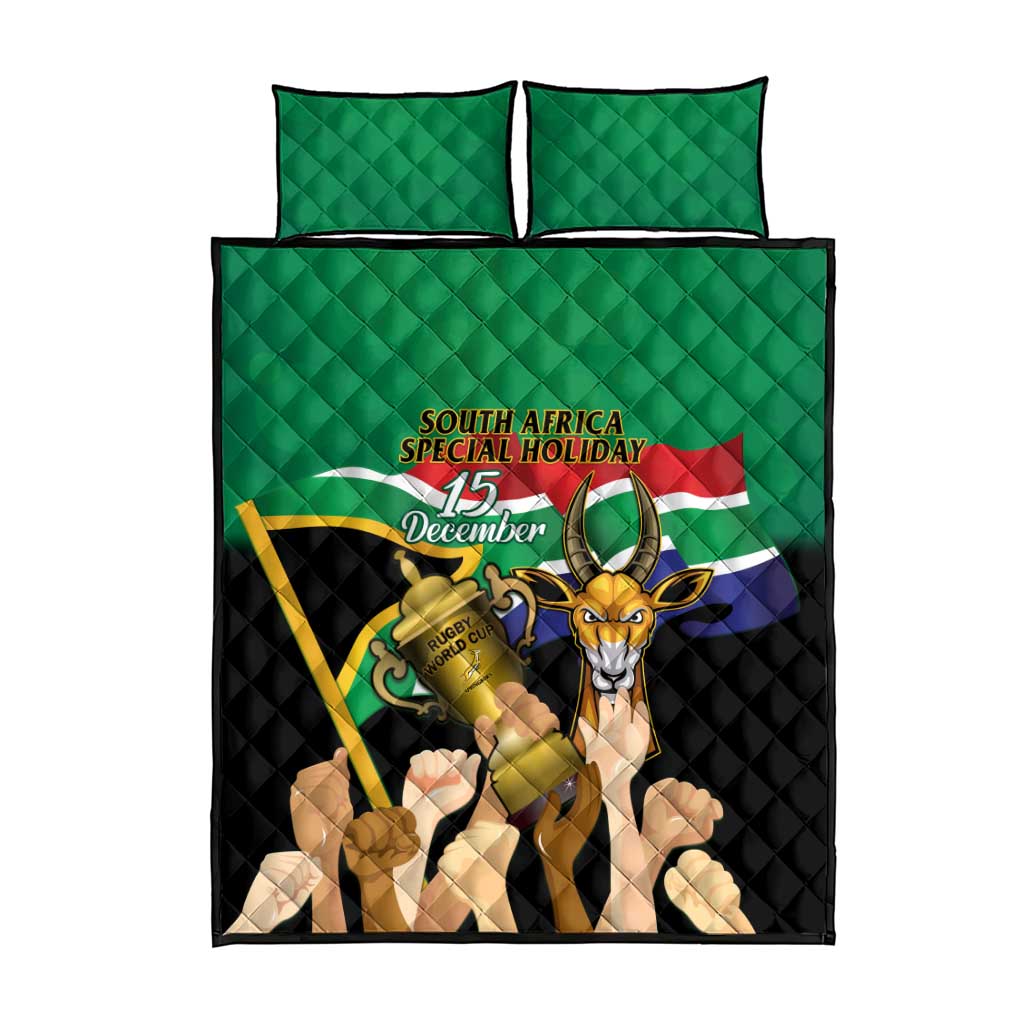 South Africa Special Holiday Quilt Bed Set Springboks Champions Celebration Rugby Is My Soul LT14