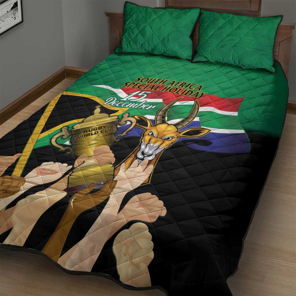 South Africa Special Holiday Quilt Bed Set Springboks Champions Celebration Rugby Is My Soul LT14