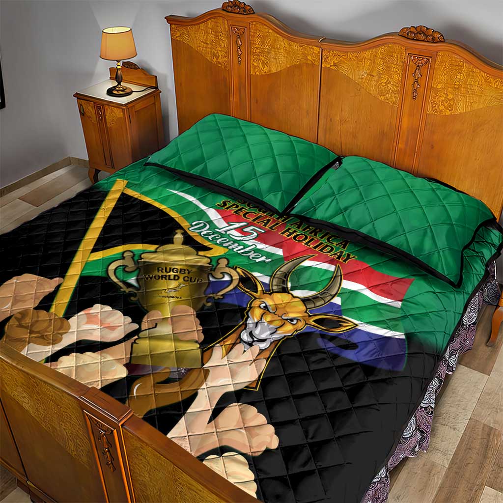 South Africa Special Holiday Quilt Bed Set Springboks Champions Celebration Rugby Is My Soul LT14
