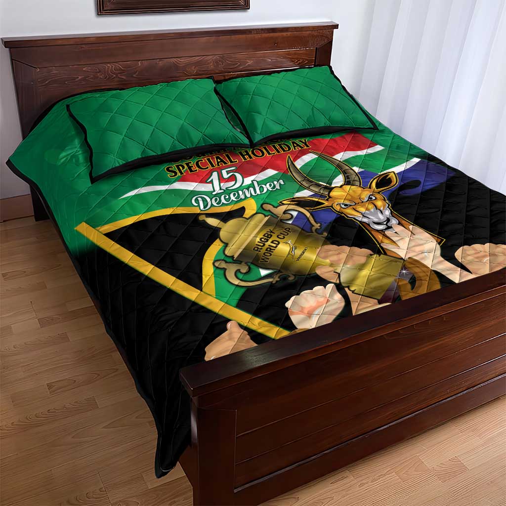 South Africa Special Holiday Quilt Bed Set Springboks Champions Celebration Rugby Is My Soul LT14