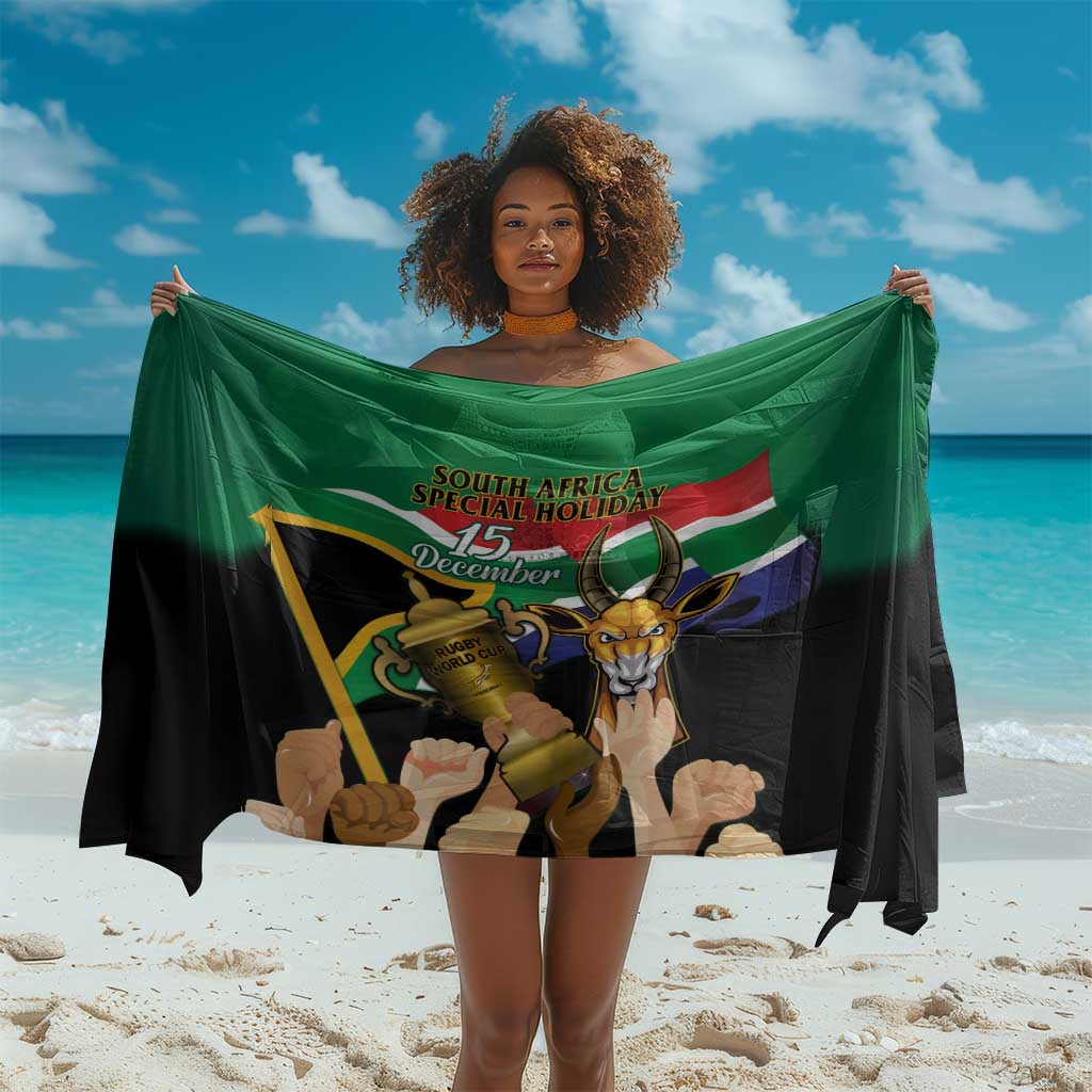 South Africa Special Holiday Sarong Springboks Champions Celebration Rugby Is My Soul LT14
