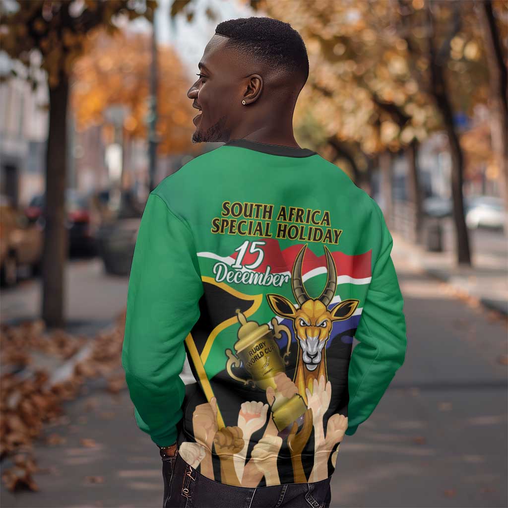 South Africa Special Holiday Sweatshirt Springboks Champions Celebration Rugby Is My Soul LT14