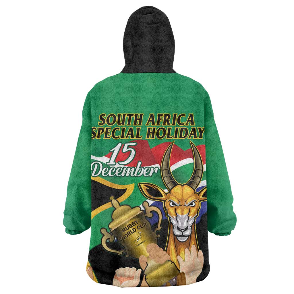 South Africa Special Holiday Wearable Blanket Hoodie Springboks Champions Celebration Rugby Is My Soul LT14