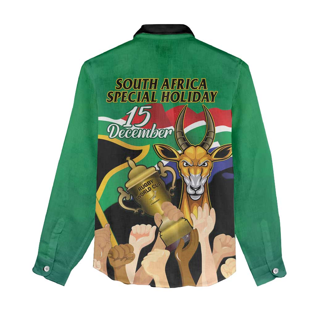 South Africa Special Holiday Women Casual Shirt Springboks Champions Celebration Rugby Is My Soul LT14