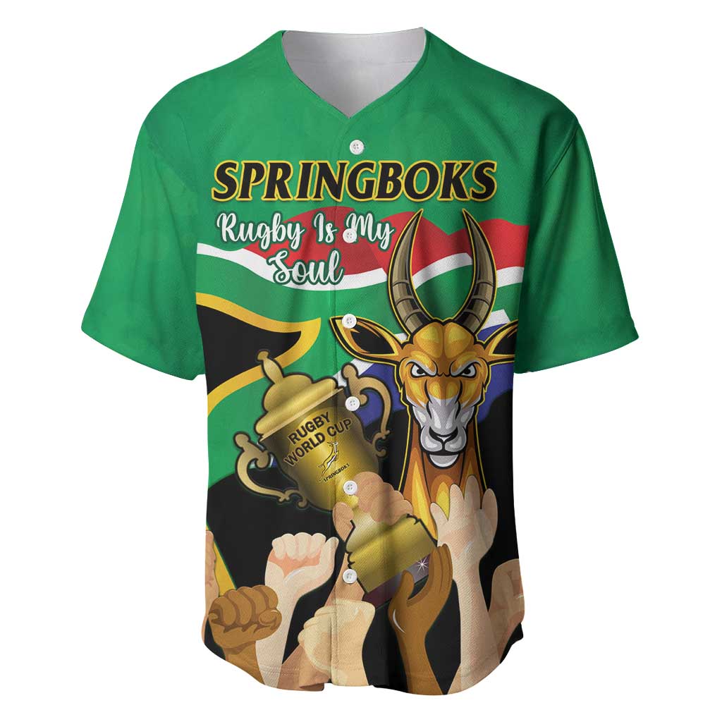 Personalised South Africa Special Holiday Baseball Jersey Springboks Champions Celebration Rugby Is My Soul LT14