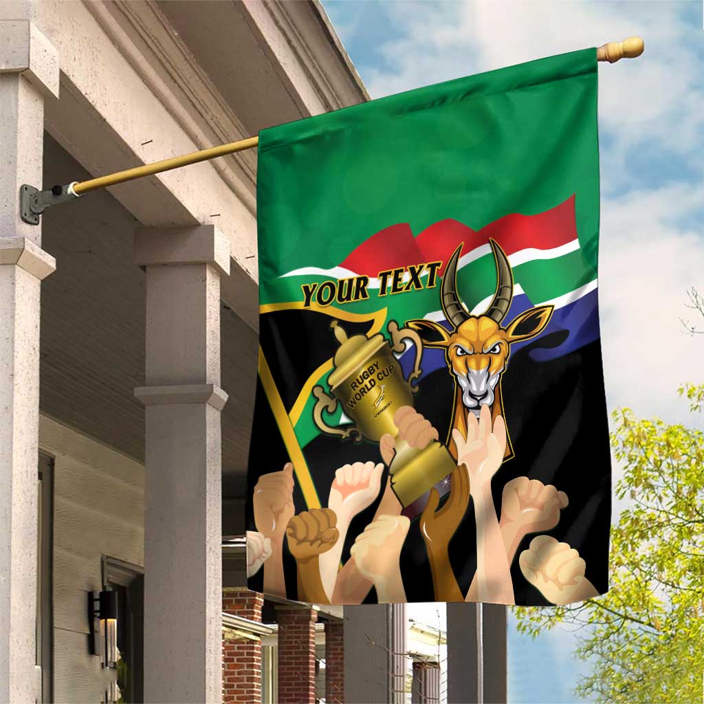 Personalised South Africa Special Holiday Garden Flag Springboks Champions Celebration Rugby Is My Soul LT14