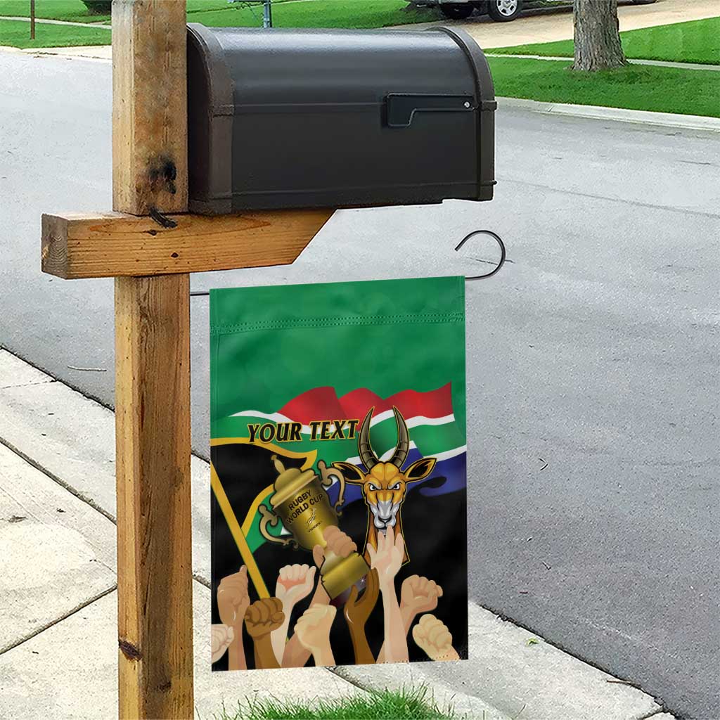 Personalised South Africa Special Holiday Garden Flag Springboks Champions Celebration Rugby Is My Soul LT14