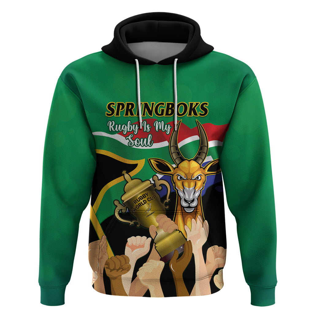 Personalised South Africa Special Holiday Hoodie Springboks Champions Celebration Rugby Is My Soul LT14