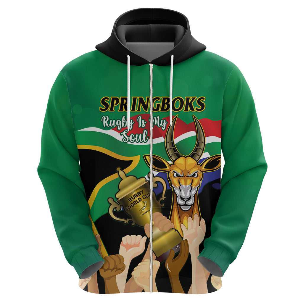 Personalised South Africa Special Holiday Hoodie Springboks Champions Celebration Rugby Is My Soul LT14