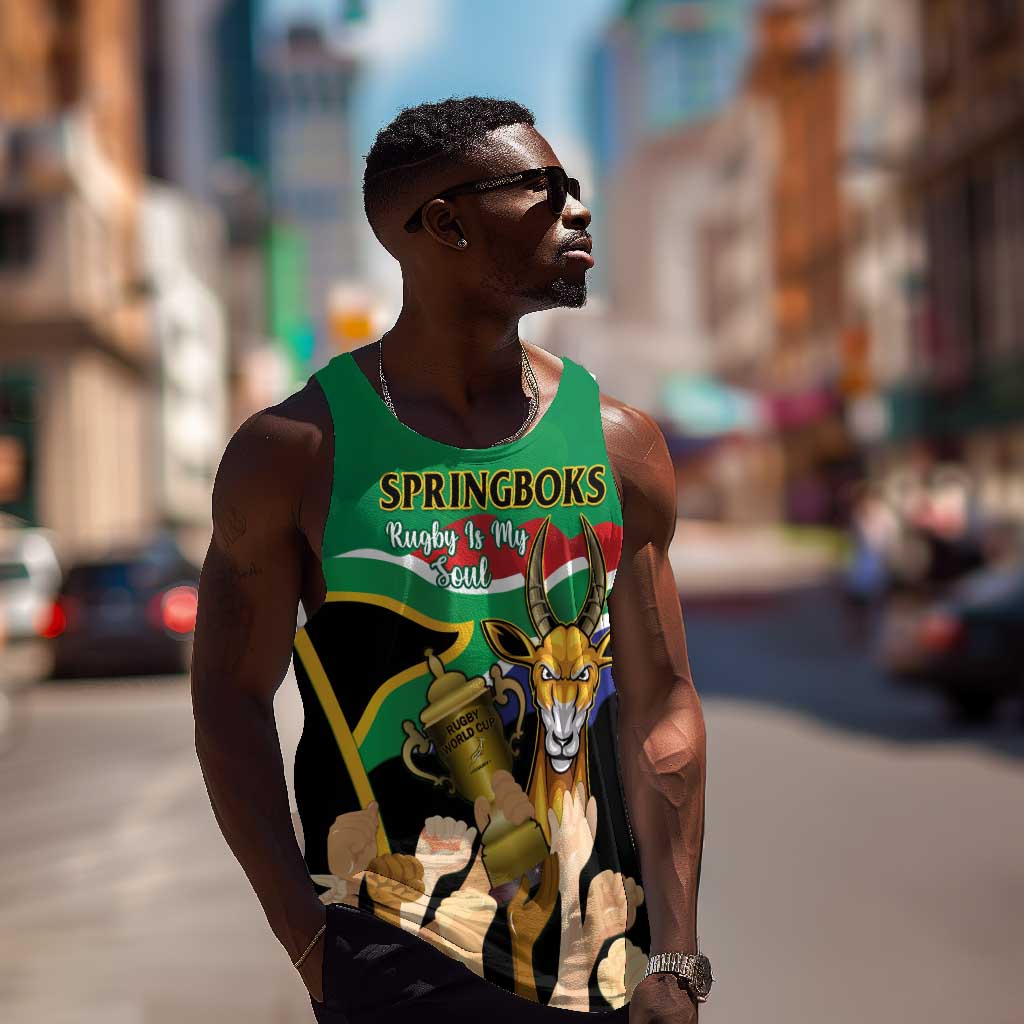 Personalised South Africa Special Holiday Men Tank Top Springboks Champions Celebration Rugby Is My Soul LT14