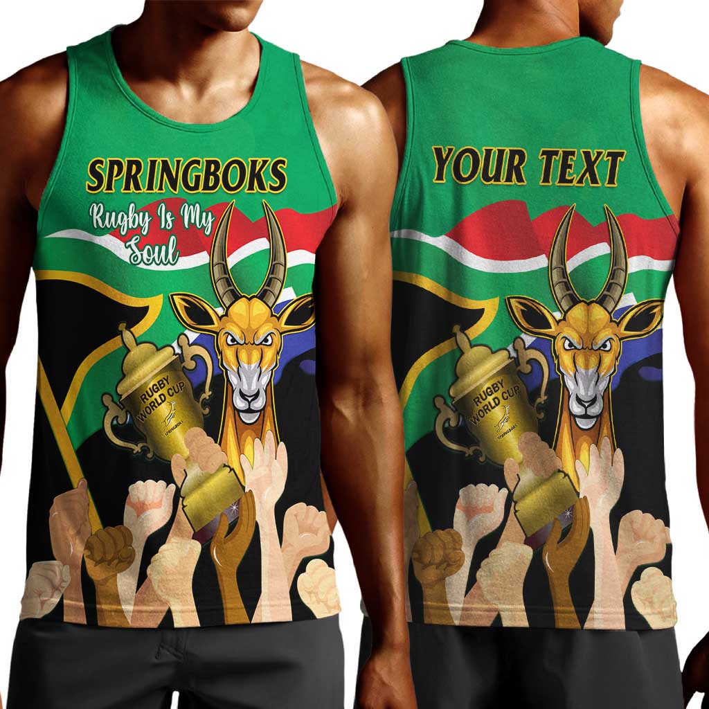 Personalised South Africa Special Holiday Men Tank Top Springboks Champions Celebration Rugby Is My Soul LT14