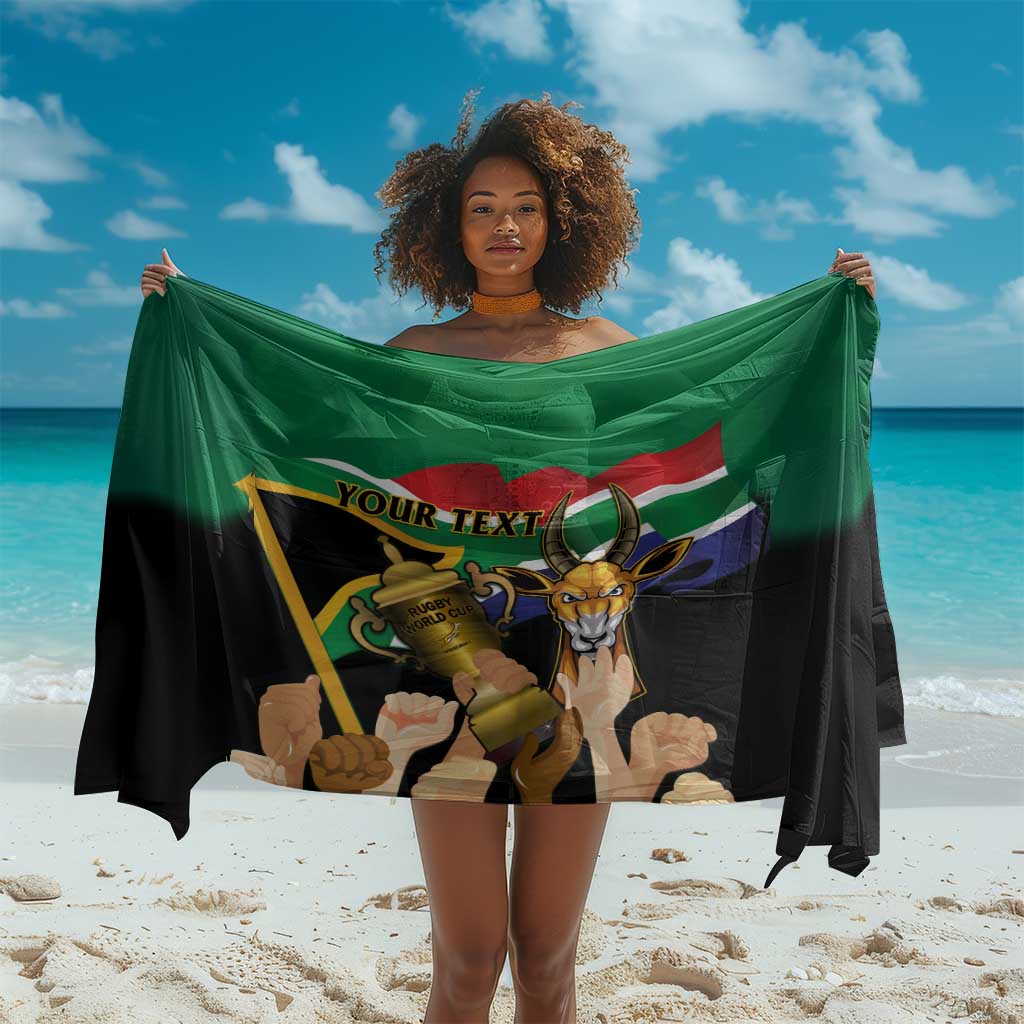 Personalised South Africa Special Holiday Sarong Springboks Champions Celebration Rugby Is My Soul LT14