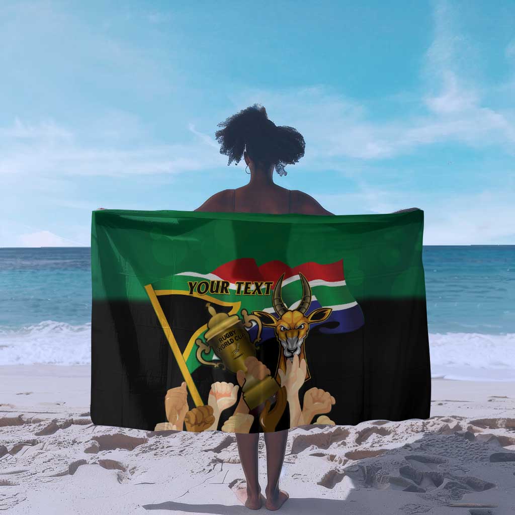 Personalised South Africa Special Holiday Sarong Springboks Champions Celebration Rugby Is My Soul LT14