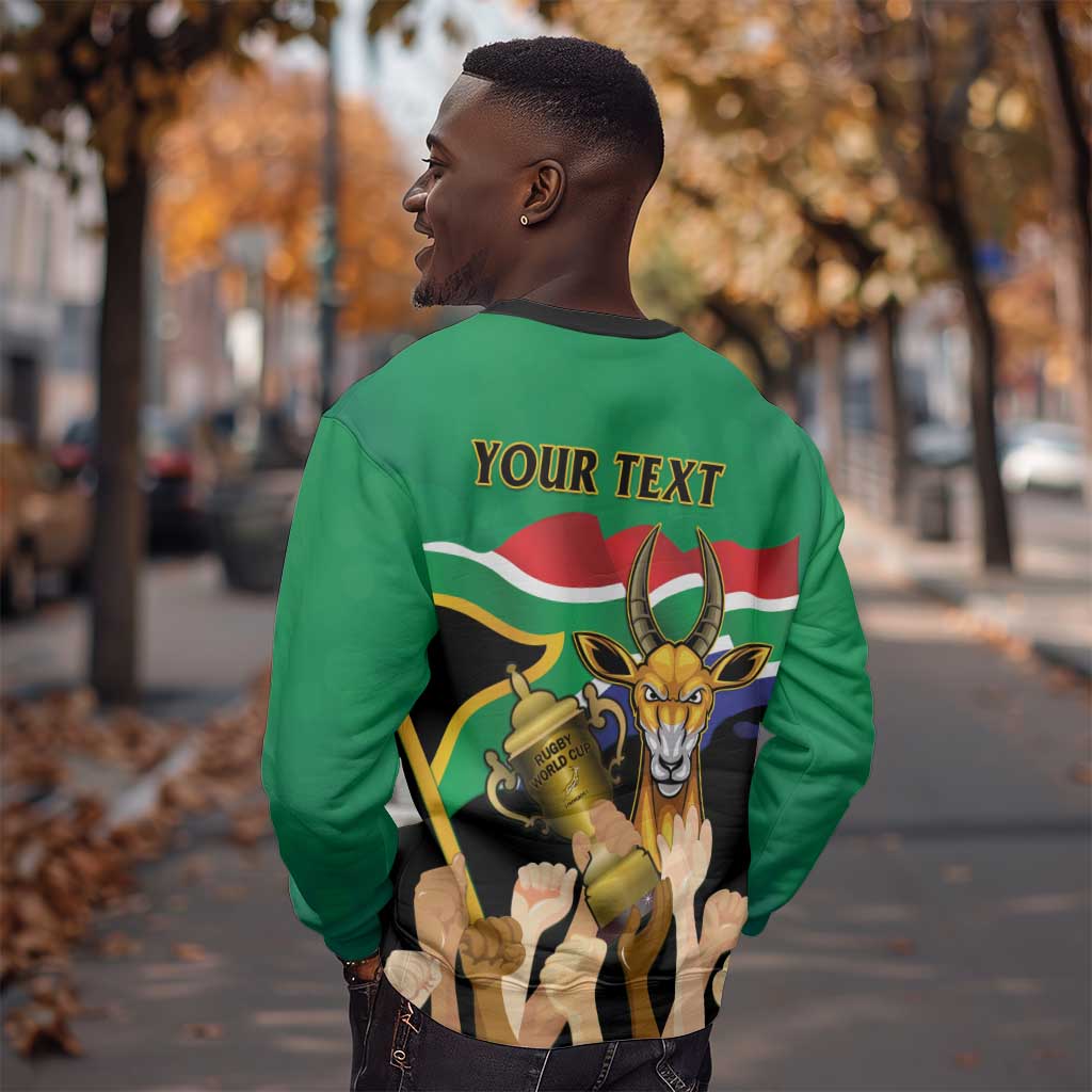 Personalised South Africa Special Holiday Sweatshirt Springboks Champions Celebration Rugby Is My Soul LT14
