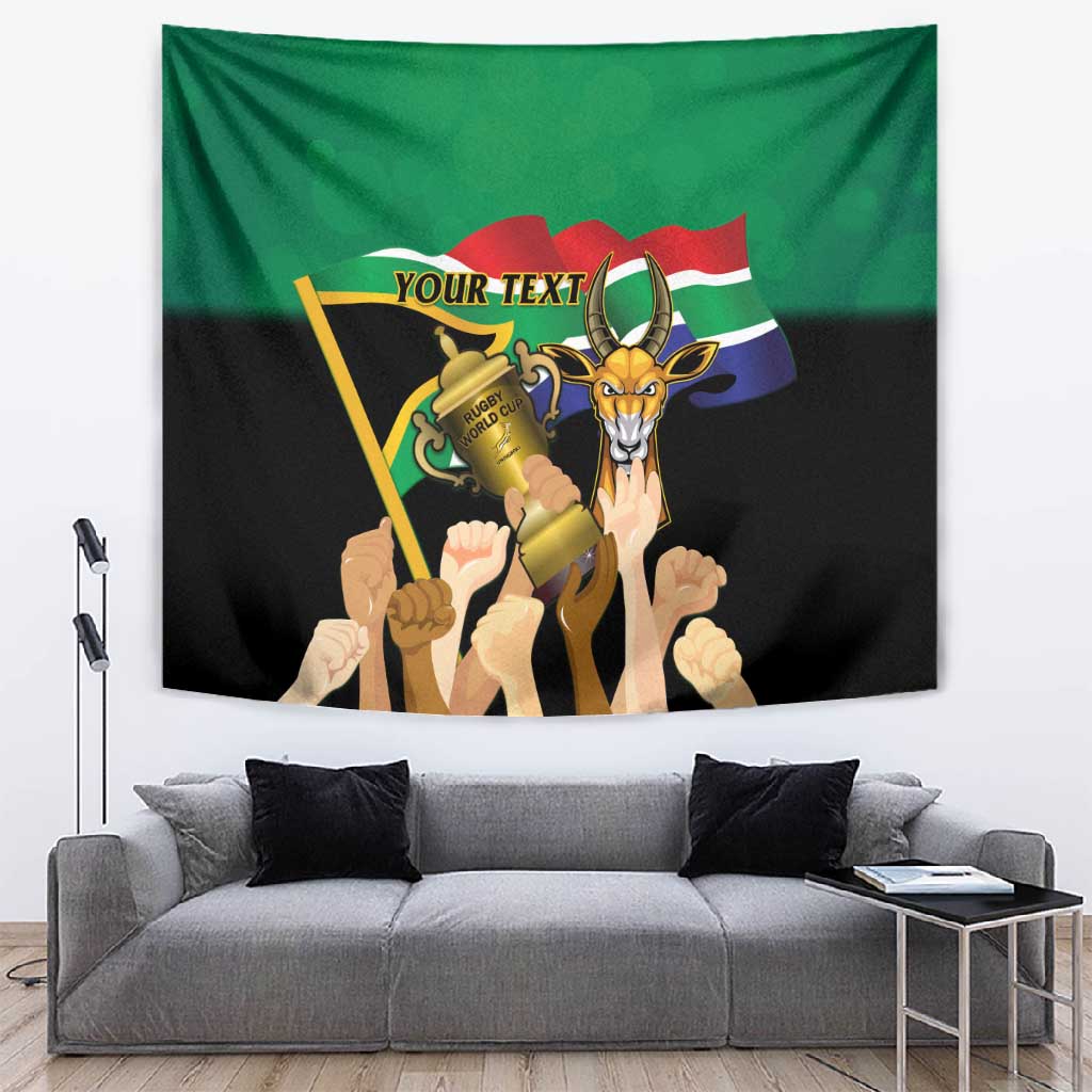 Personalised South Africa Special Holiday Tapestry Springboks Champions Celebration Rugby Is My Soul LT14