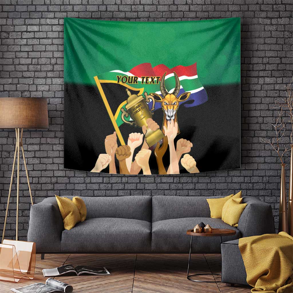 Personalised South Africa Special Holiday Tapestry Springboks Champions Celebration Rugby Is My Soul LT14