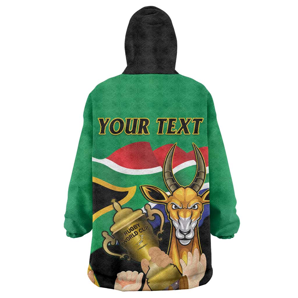 Personalised South Africa Special Holiday Wearable Blanket Hoodie Springboks Champions Celebration Rugby Is My Soul LT14