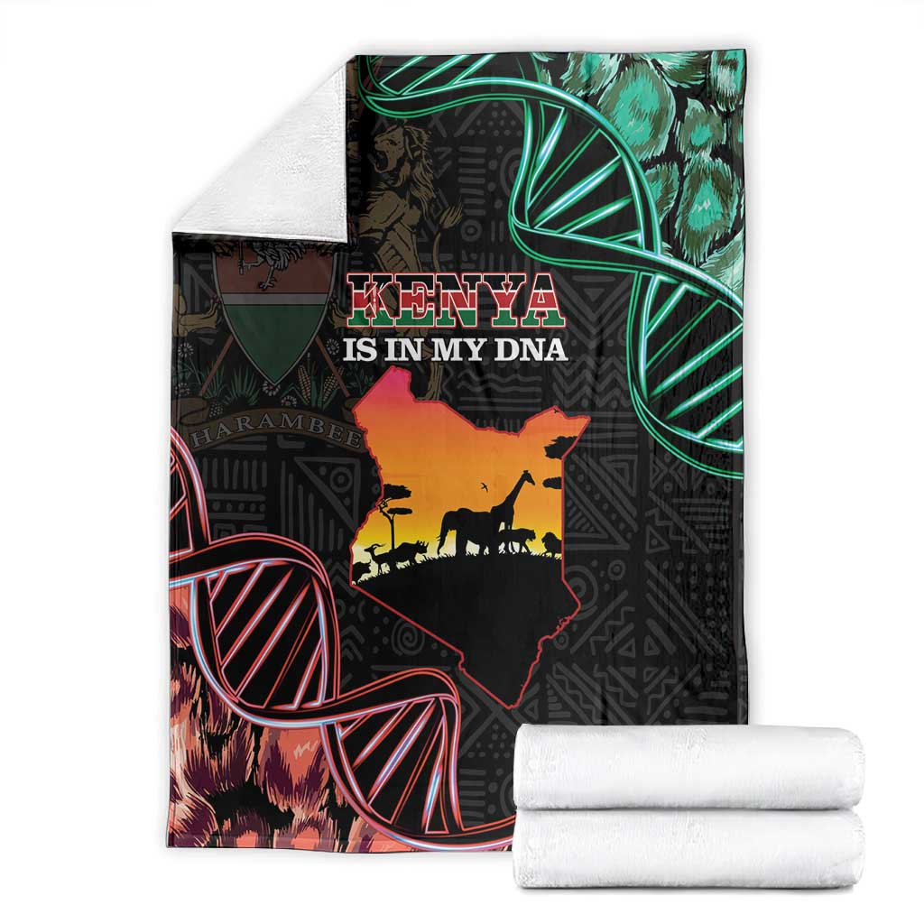 Afro Kenya Blanket Kenyan Is In My DNA - Jamhuri Day LT14