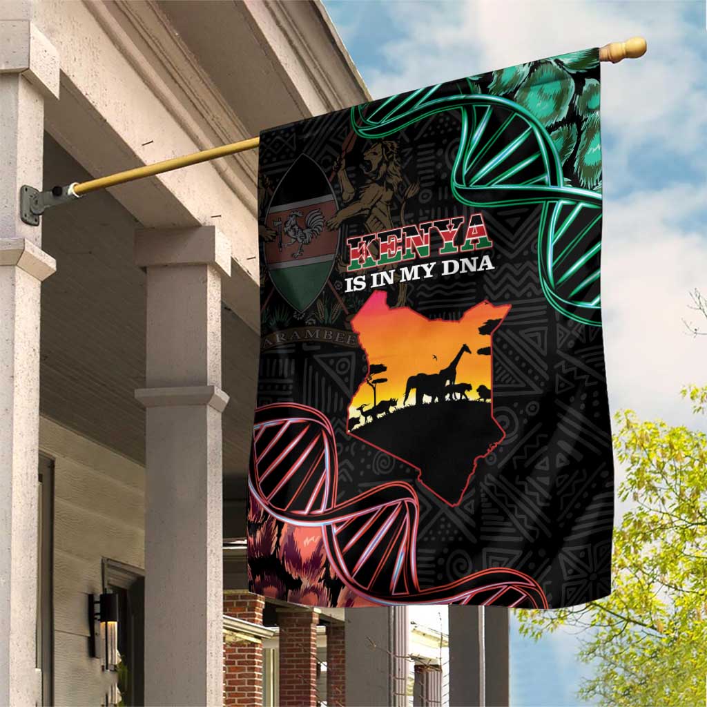 Afro Kenya Garden Flag Kenyan Is In My DNA - Jamhuri Day LT14