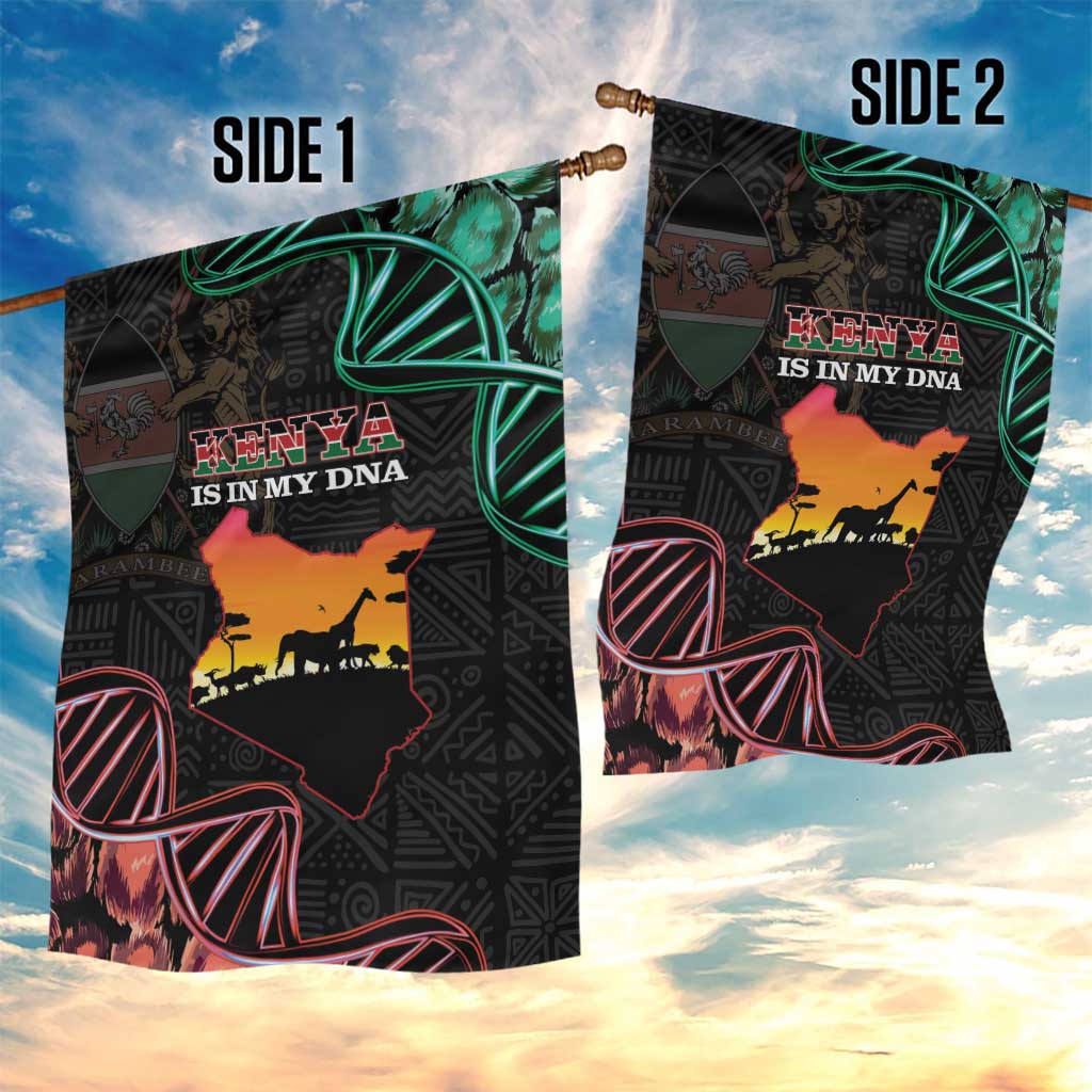 Afro Kenya Garden Flag Kenyan Is In My DNA - Jamhuri Day LT14