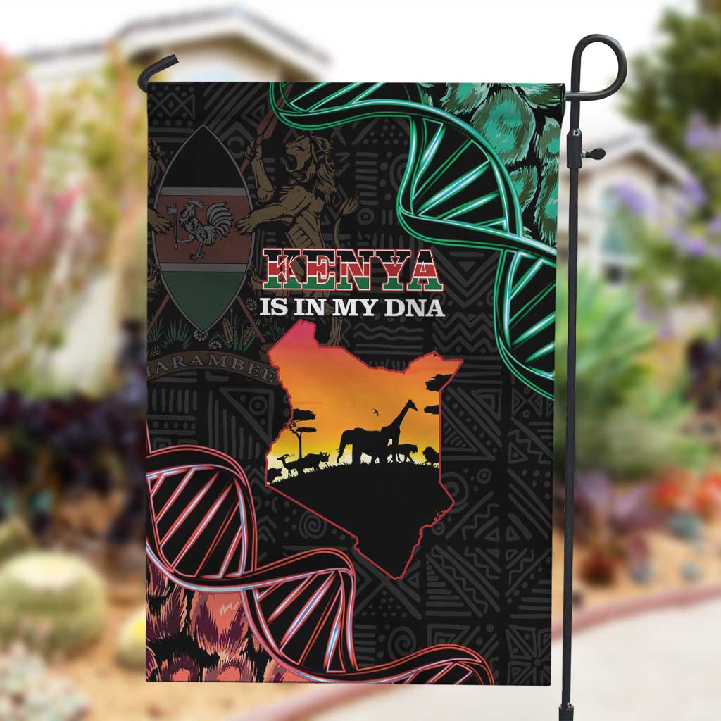 Afro Kenya Garden Flag Kenyan Is In My DNA - Jamhuri Day LT14