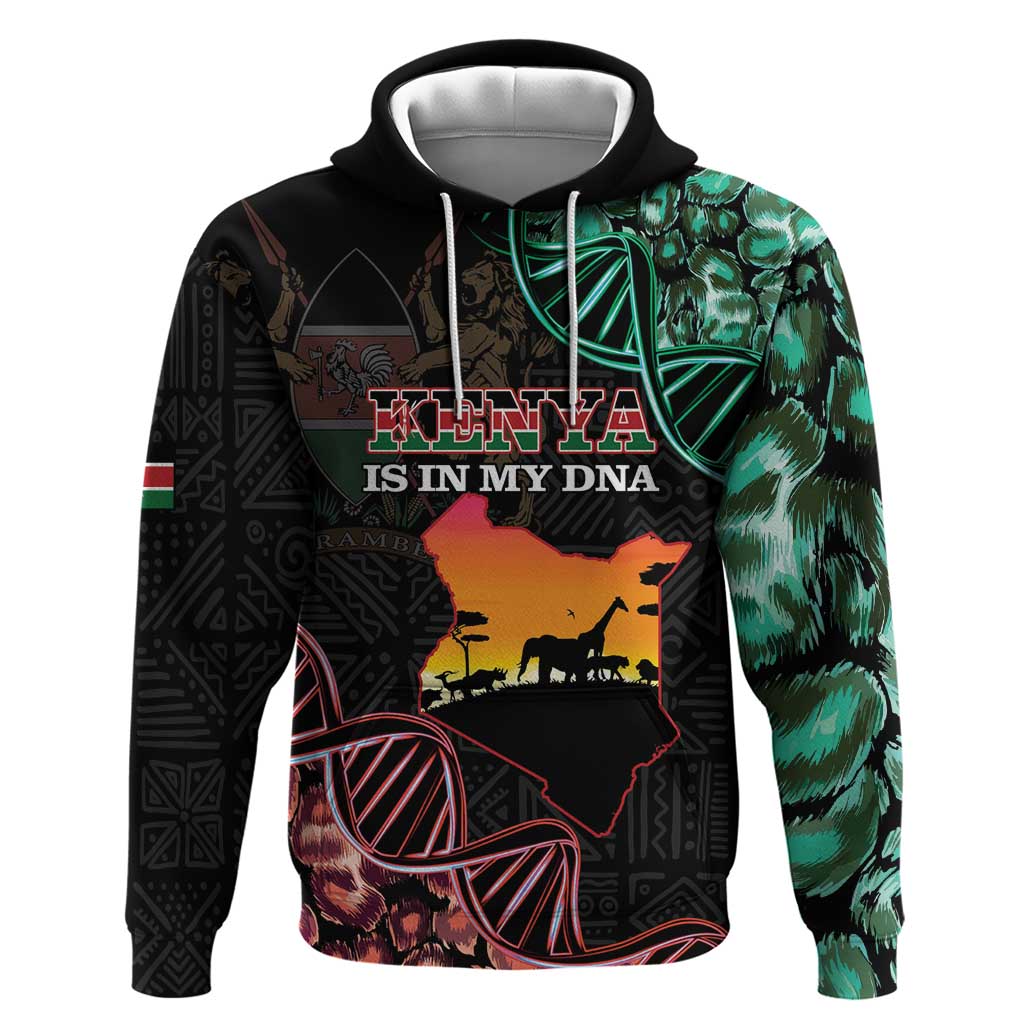 Kenya Is In My DNA Hoodie Kenyan Map Happy Jamhuri Day LT14
