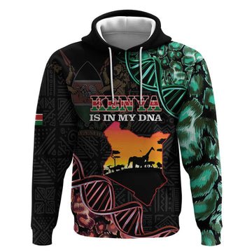 Kenya Is In My DNA Hoodie Kenyan Map Happy Jamhuri Day LT14