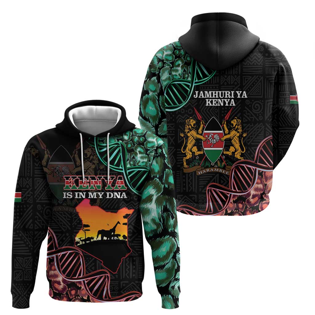 Kenya Is In My DNA Hoodie Kenyan Map Happy Jamhuri Day LT14