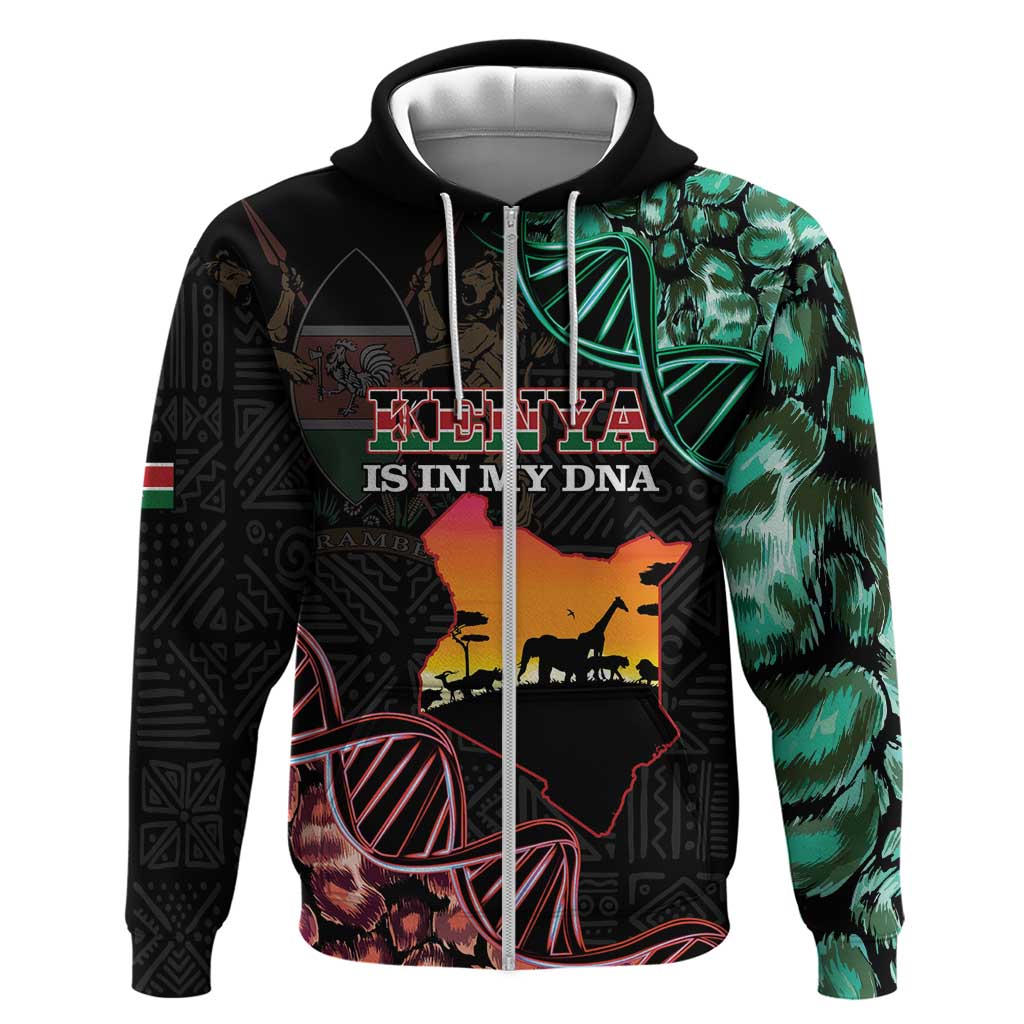 Kenya Is In My DNA Hoodie Kenyan Map Happy Jamhuri Day LT14