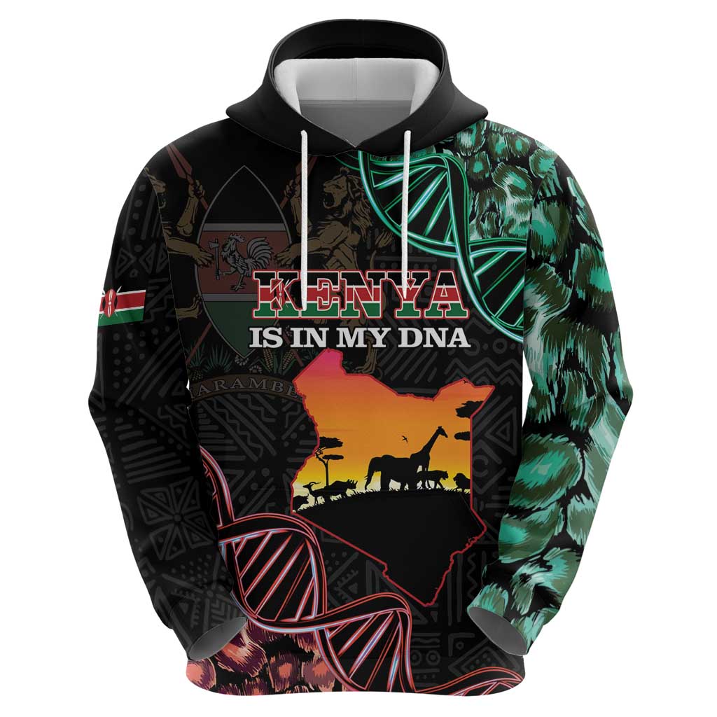 Kenya Is In My DNA Hoodie Kenyan Map Happy Jamhuri Day LT14