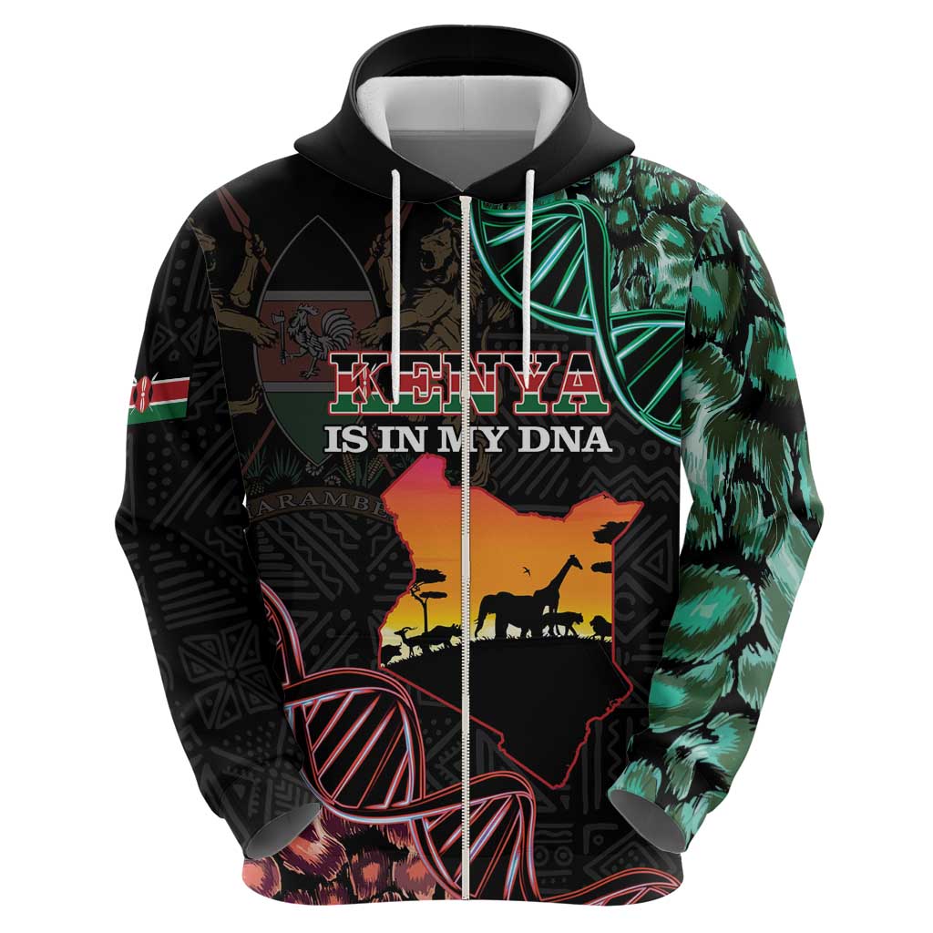 Kenya Is In My DNA Hoodie Kenyan Map Happy Jamhuri Day LT14