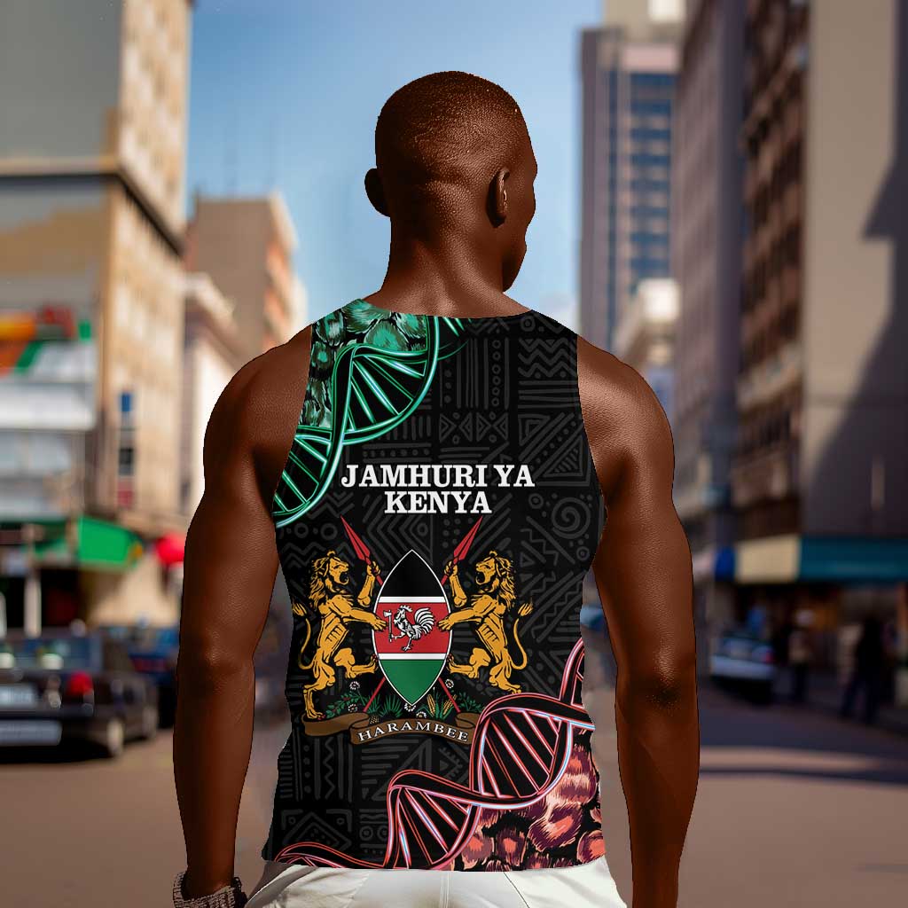 Afro Kenya Men Tank Top Kenyan Is In My DNA - Jamhuri Day LT14