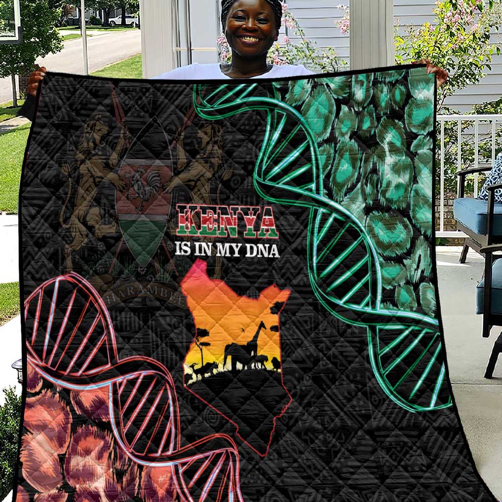 Afro Kenya Quilt Kenyan Is In My DNA - Jamhuri Day LT14