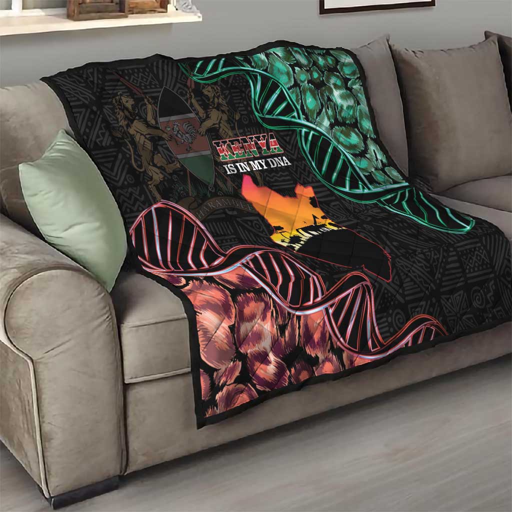 Afro Kenya Quilt Kenyan Is In My DNA - Jamhuri Day LT14