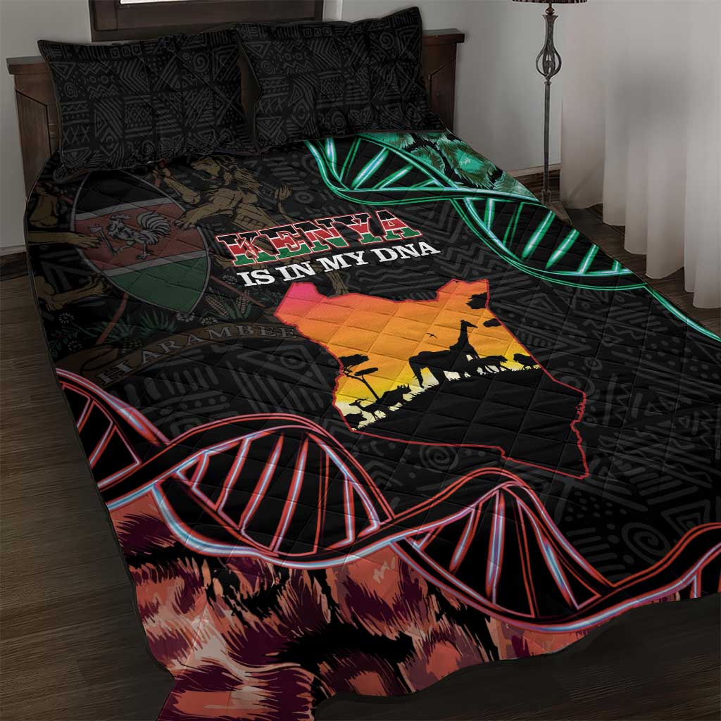 Afro Kenya Quilt Bed Set Kenyan Is In My DNA - Jamhuri Day LT14