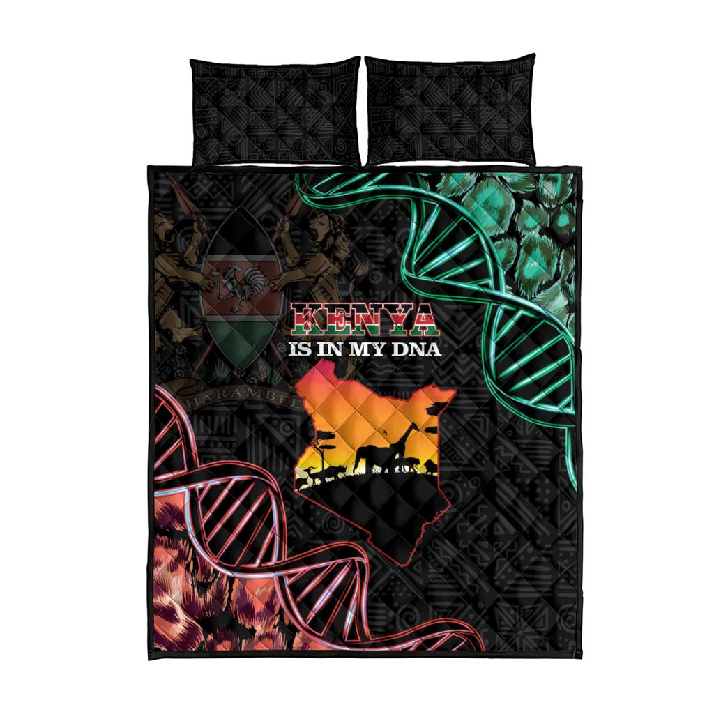 Afro Kenya Quilt Bed Set Kenyan Is In My DNA - Jamhuri Day LT14