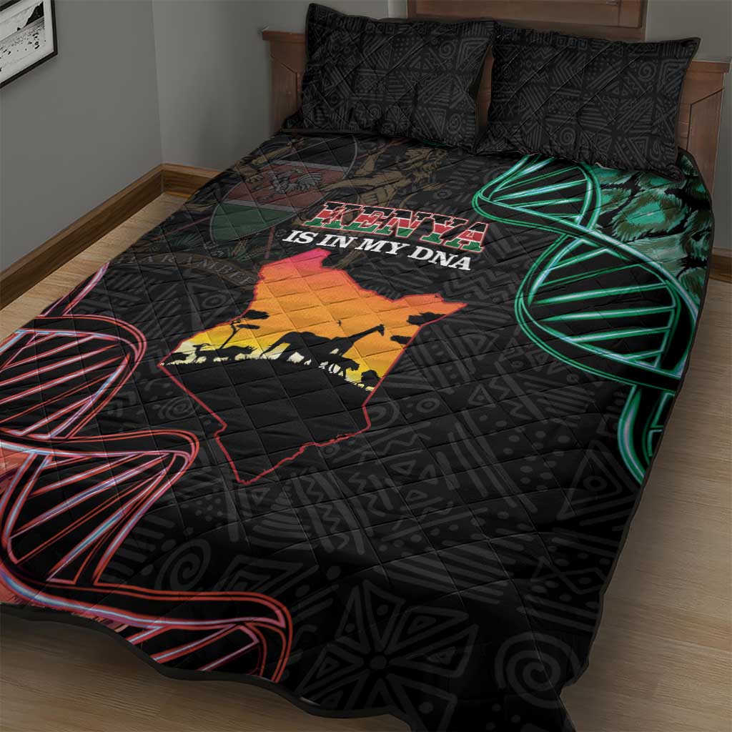 Afro Kenya Quilt Bed Set Kenyan Is In My DNA - Jamhuri Day LT14