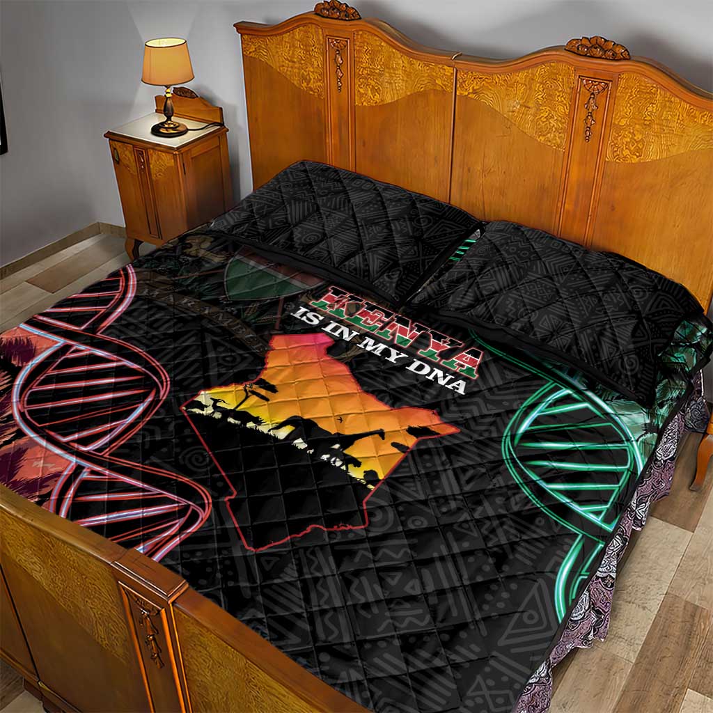 Afro Kenya Quilt Bed Set Kenyan Is In My DNA - Jamhuri Day LT14
