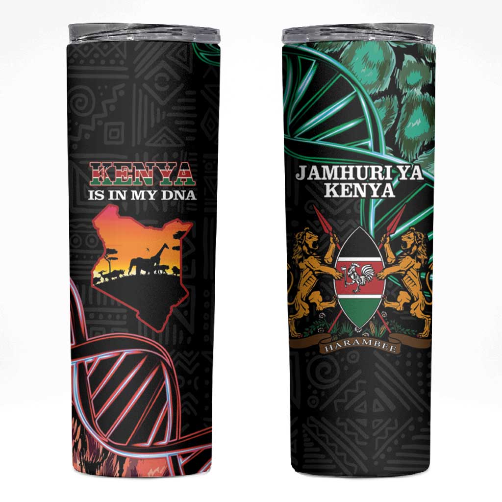 Afro Kenya Skinny Tumbler Kenyan Is In My DNA - Jamhuri Day LT14