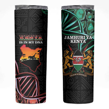 Afro Kenya Skinny Tumbler Kenyan Is In My DNA - Jamhuri Day LT14