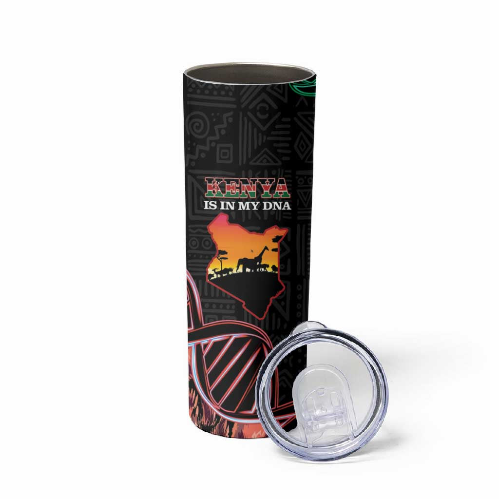Afro Kenya Skinny Tumbler Kenyan Is In My DNA - Jamhuri Day LT14