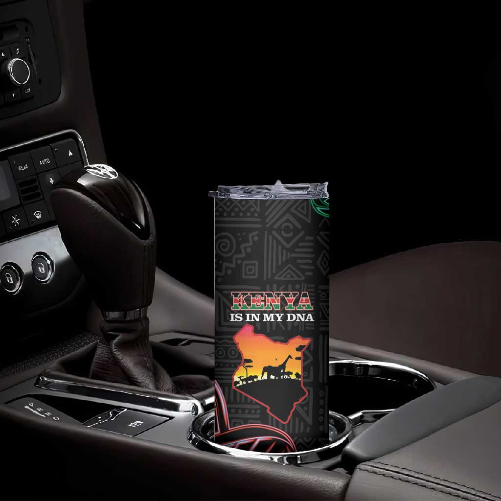Afro Kenya Skinny Tumbler Kenyan Is In My DNA - Jamhuri Day LT14
