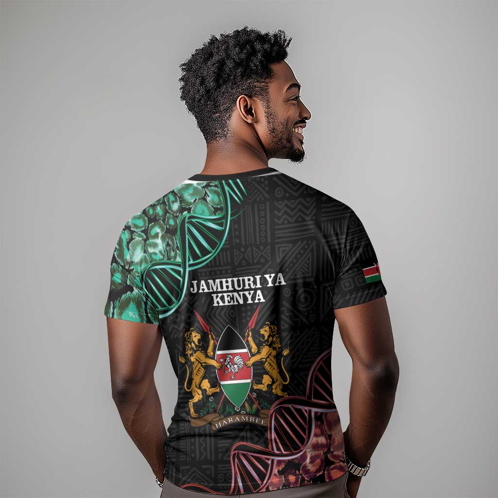 Afro Kenya T shirt Kenyan Is In My DNA - Jamhuri Day LT14