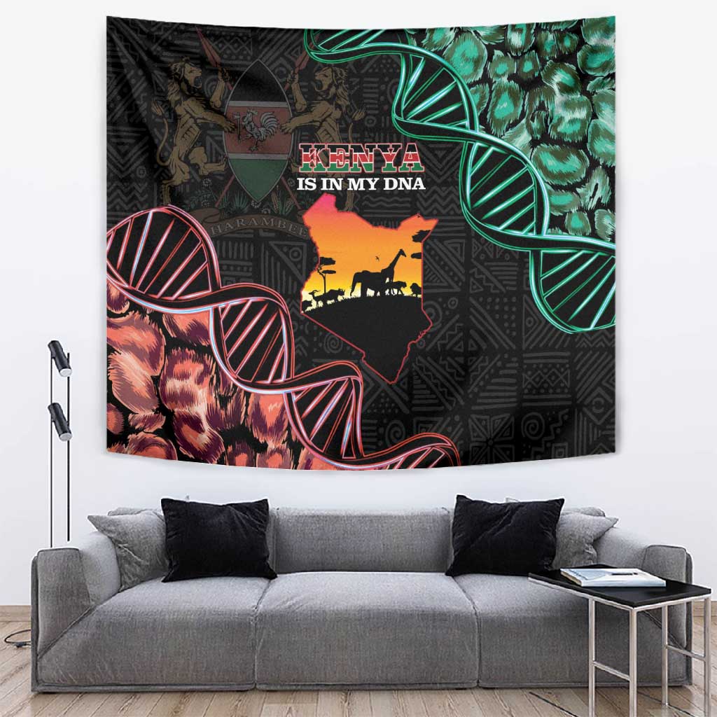 Afro Kenya Tapestry Kenyan Is In My DNA - Jamhuri Day LT14
