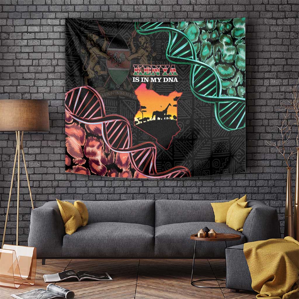 Afro Kenya Tapestry Kenyan Is In My DNA - Jamhuri Day LT14
