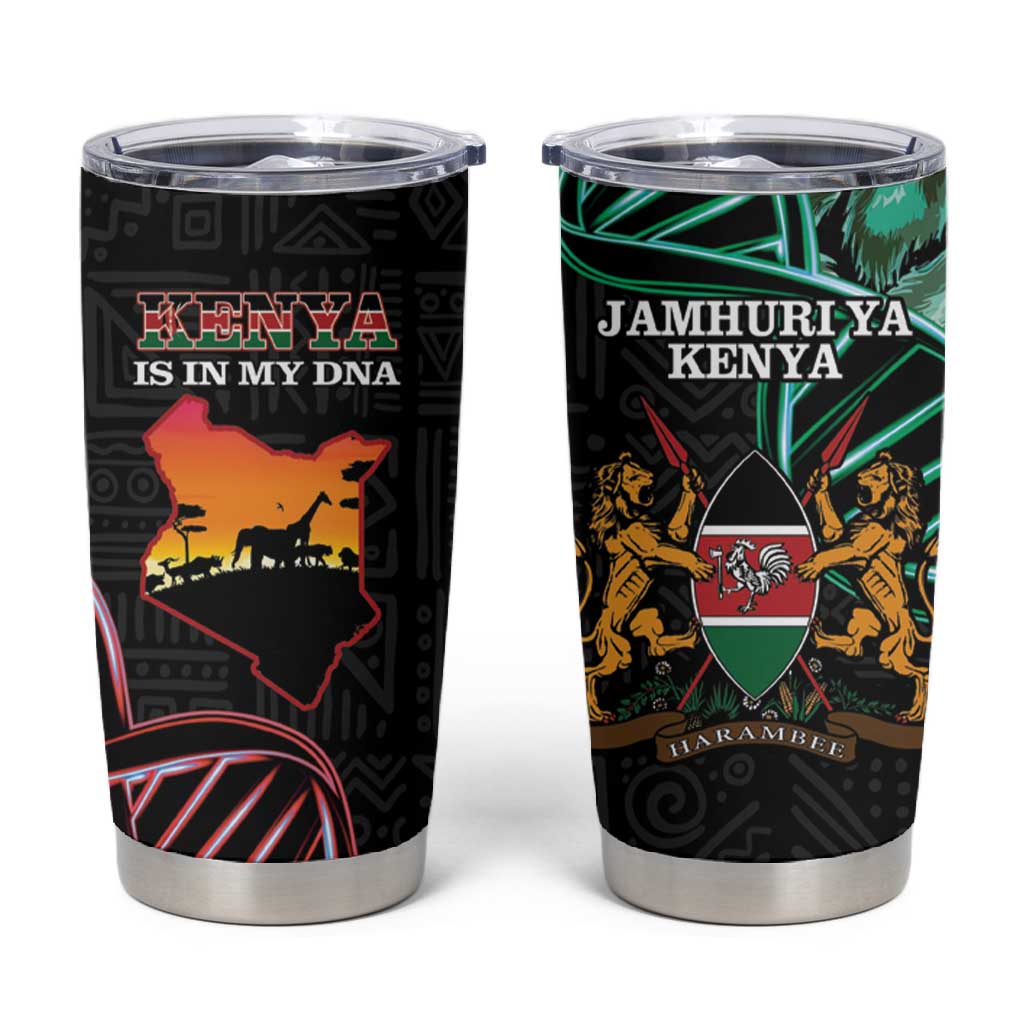 Afro Kenya Tumbler Cup Kenyan Is In My DNA - Jamhuri Day LT14