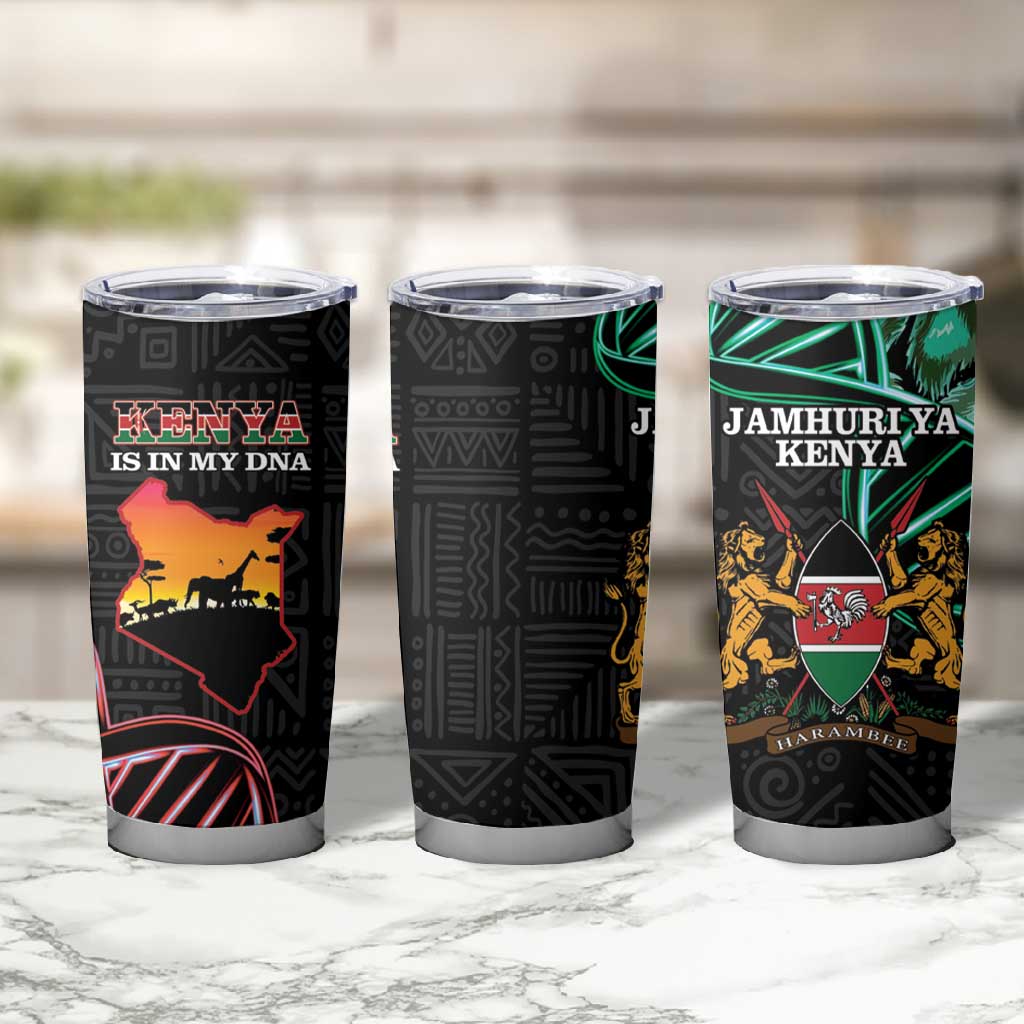 Afro Kenya Tumbler Cup Kenyan Is In My DNA - Jamhuri Day LT14