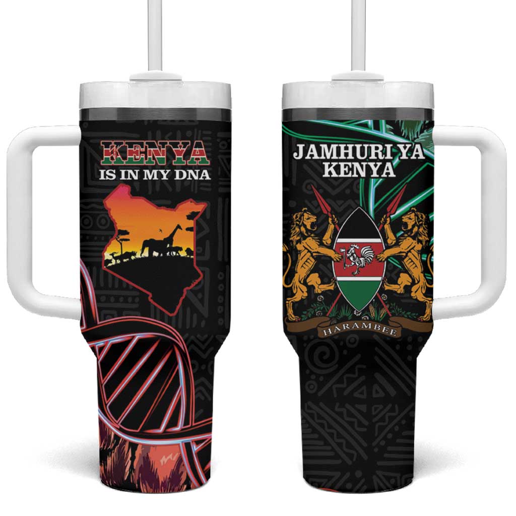 Afro Kenya Tumbler With Handle Kenyan Is In My DNA - Jamhuri Day LT14